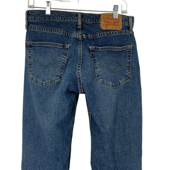 Mens Levis 511 Size 31 x 32 Jeans Denim Slim Straight Leg EUC 3790 Stretch - Picture 7 of 10